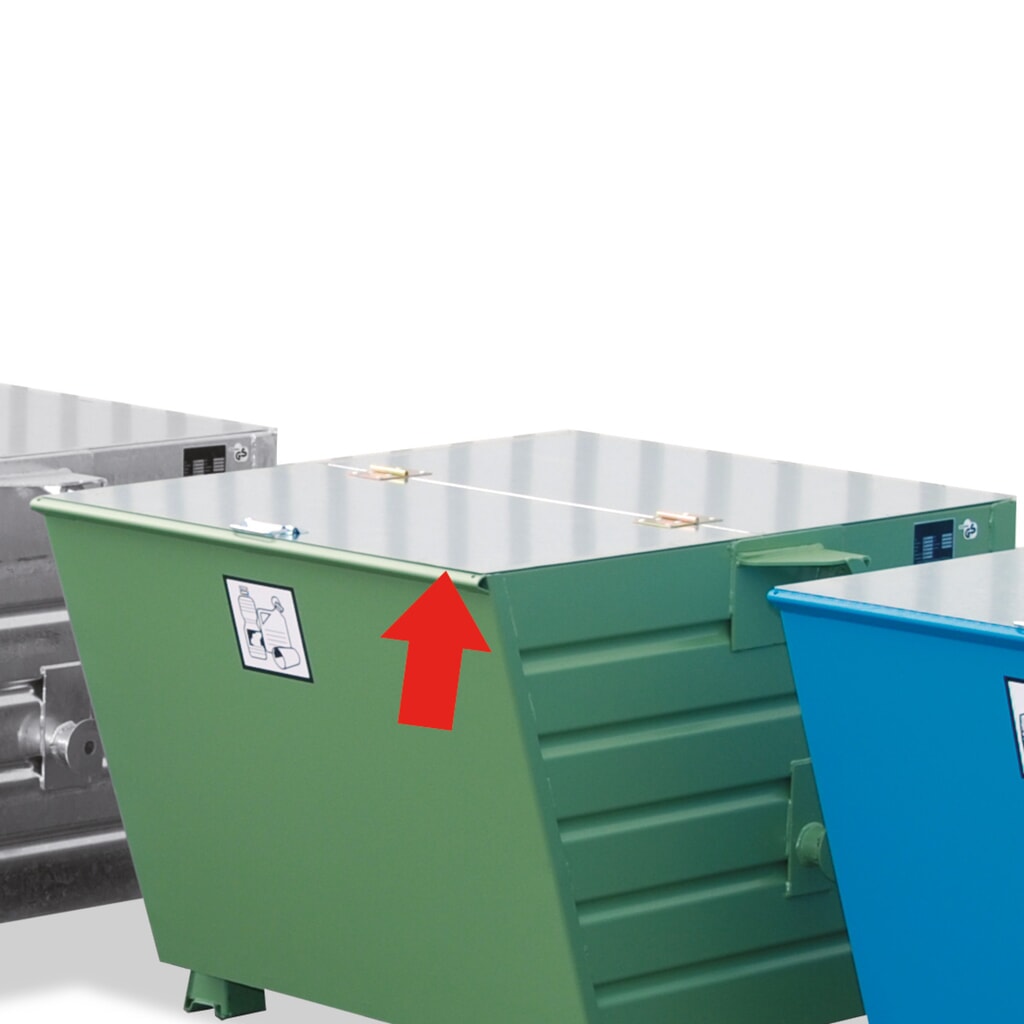 Couvercle pour conteneurs basculants