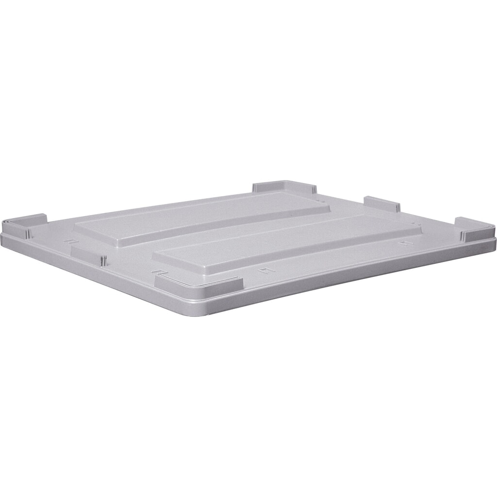 Couvercle pour grands conteneurs en polyéthylène, contenance 600 litres, gris Illustration du produit: Couvercle pour grands conteneurs en polyéthylène, contenance 600 litres, gris