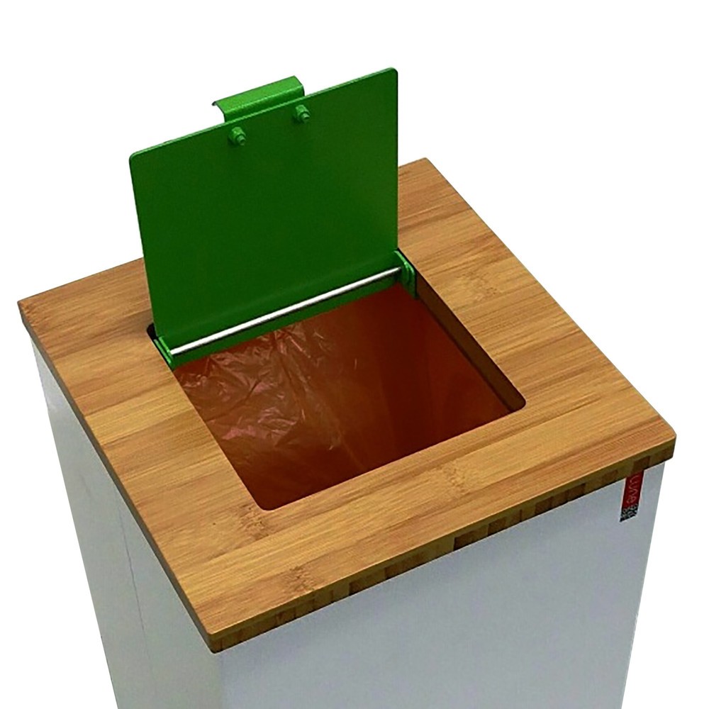 N° de l'image du produit 2 : Couvercle pour poubelles Paxa Medium LUNE, vert