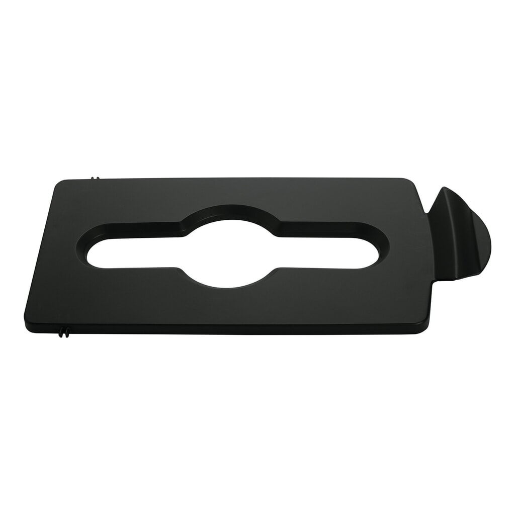 Couvercle pour station de recyclage Rubbermaid® Slim Jim, ouverture pour déchets recyclables mélangés