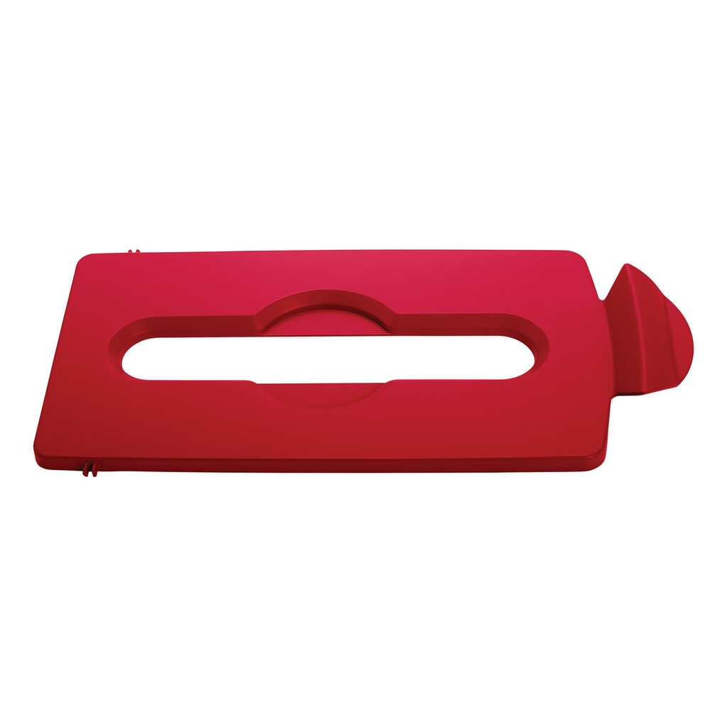 Couvercle pour station de recyclage Rubbermaid® Slim Jim, ouverture pour l'introduction du papier