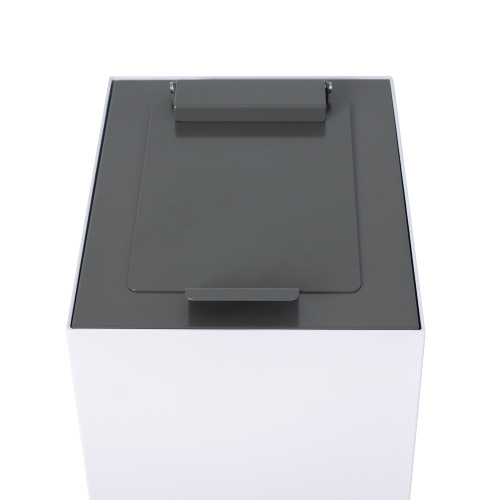 Illustration du produit: Couvercle rabattable pour dispositif modulaire de tri des déchets, gris foncé