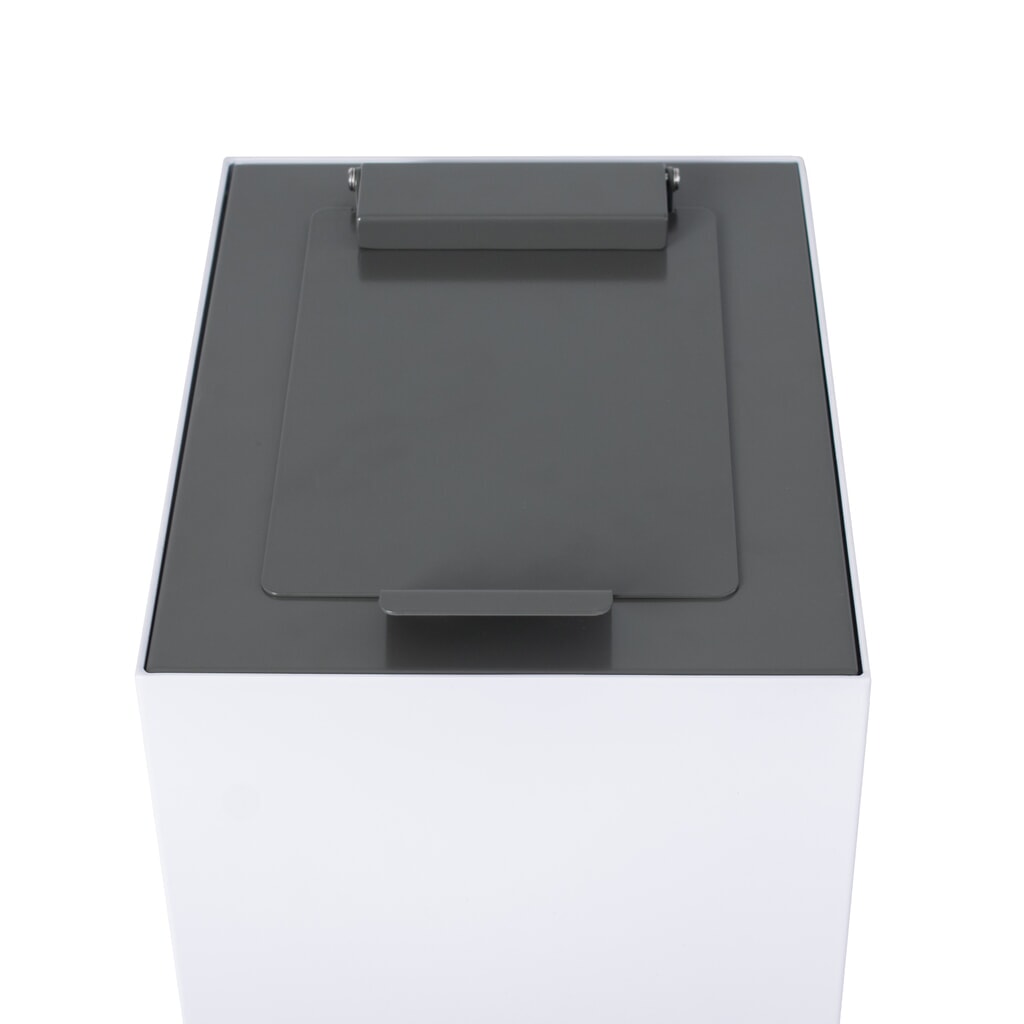 Illustration du produit: Couvercle rabattable pour dispositif modulaire de tri des déchets, gris foncé