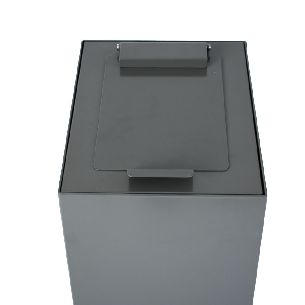 Numéro de l'image du produit 2: Couvercle rabattable pour dispositif modulaire de tri des déchets, gris foncé