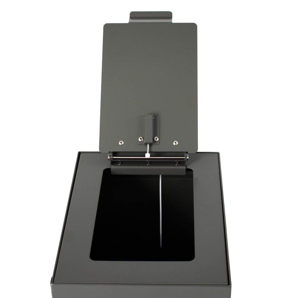Numéro de l'image du produit 4: Couvercle rabattable pour dispositif modulaire de tri des déchets, gris foncé