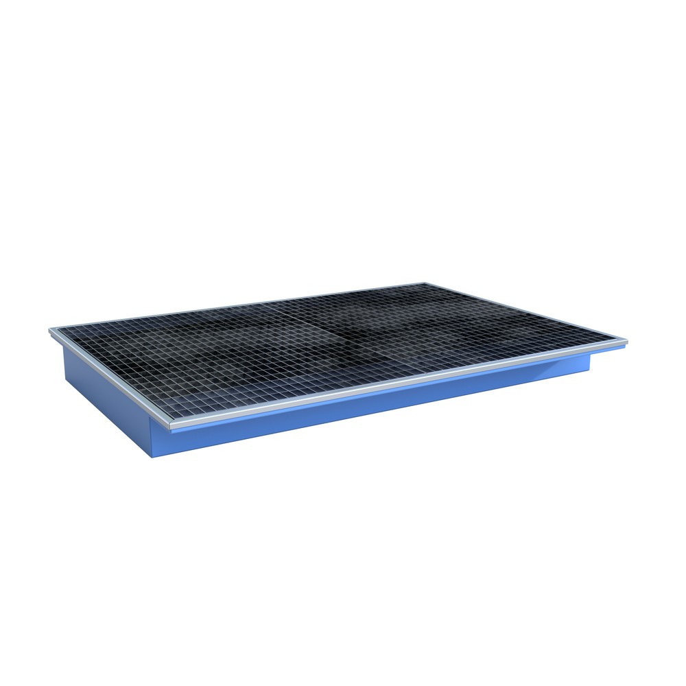 Numéro de l'image du produit 1: Cuve à accrocher Bauer® avec insert PE EHW 1800 PE, peinte, bleu clair
