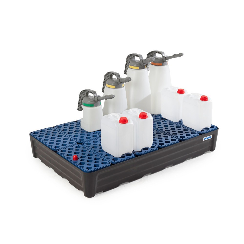 N° de l'image du produit 2 : Bac pour petits bidons pro-line en PE, contenance 120 l, caillebotis grille inclus