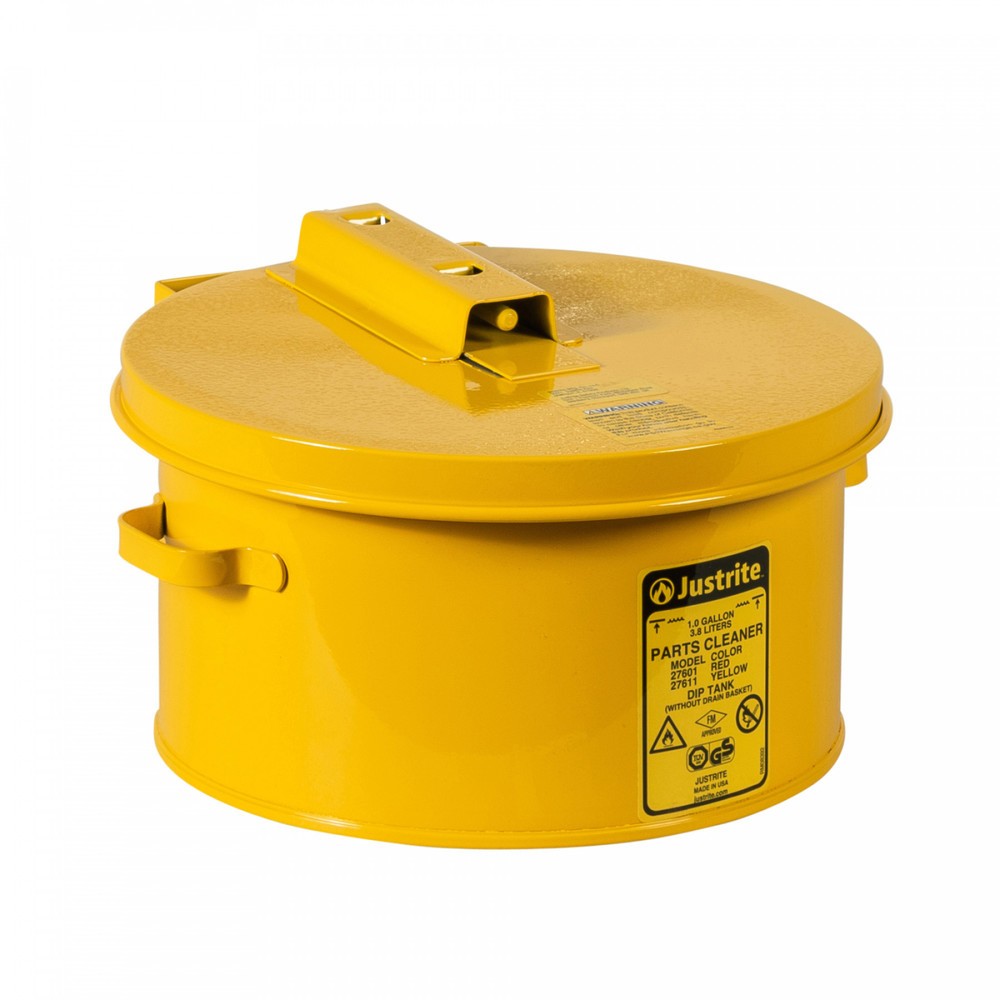 Numéro de l'image du produit 1: Cuve de lavage et à immersion Justrite, jaune, 4 litres