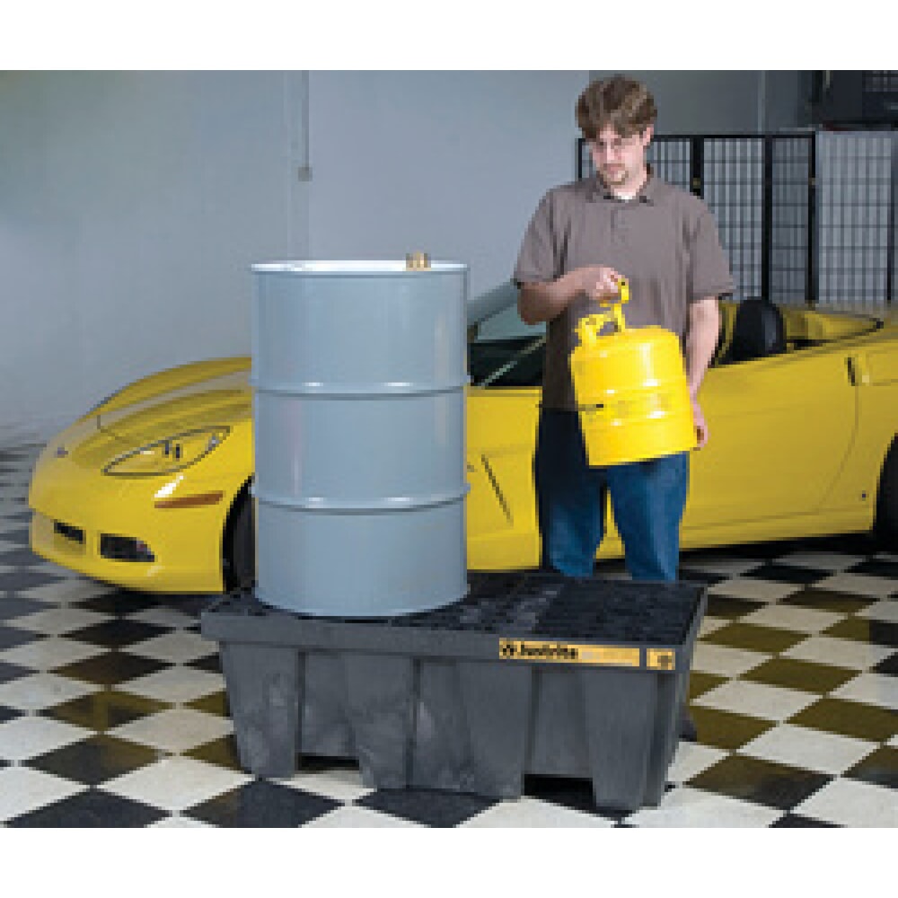 N° de l'image du produit 2 : Bac de rétention Justrite®, 2 x 200 l, capacité 250 l, noir