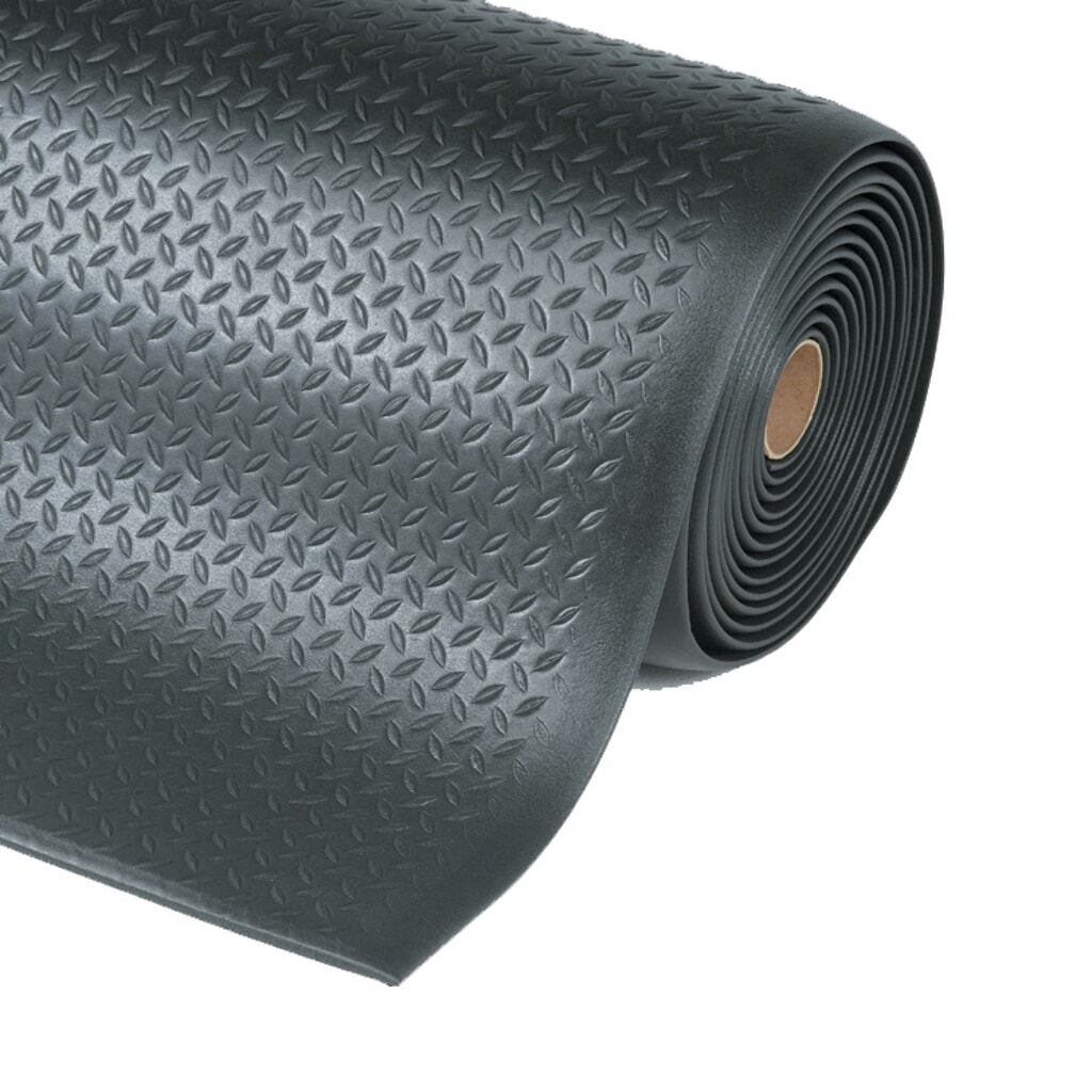 Illustration du produit: Dalle anti-fatigue, 2 couches, PVC/PU, 910 mm x m linéaire, noir