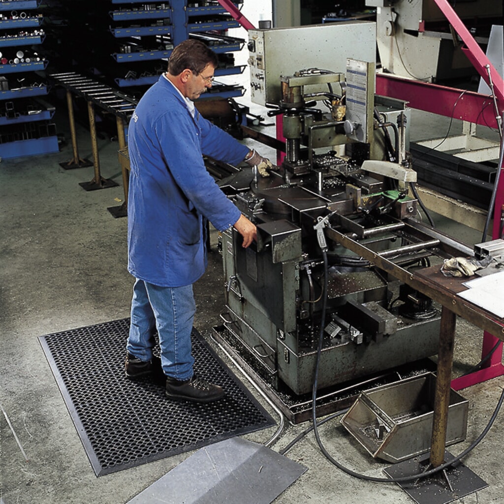 N° de l'image du produit 5 : Dalle de poste de travail pour locaux humides et secs, drainage à perforations, lxP 910 x 1 520 mm