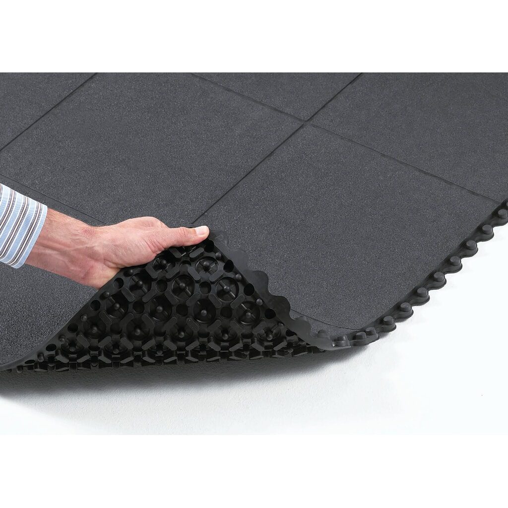 Dalle de sol pour postes de travail de montage, système emboîtable, pleine, lxP 910 x 910 mm N° de l'image du produit 2 : Dalle de sol pour postes de travail de montage, système emboîtable, pleine, lxP 910 x 910 mm