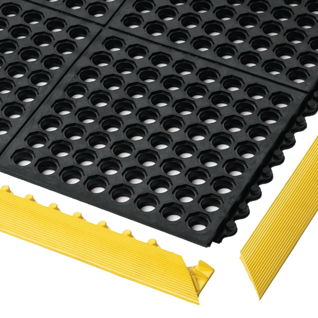 Dalle de sol pour postes de travail de montage, système emboîtable, perforée, lxP 910 x 910 mm N° de l'image du produit 5 : Dalle de sol pour postes de travail de montage, système emboîtable, perforée, lxP 910 x 910 mm