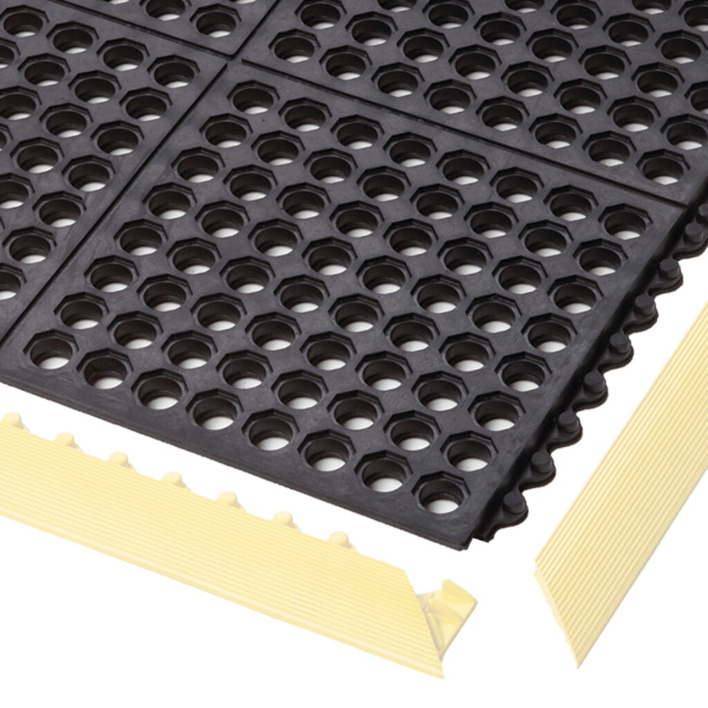 Dalle de sol pour postes de travail de montage, système emboîtable, perforée, lxP 910 x 910 mm Illustration du produit: Dalle de sol pour postes de travail de montage, système emboîtable, perforée, lxP 910 x 910 mm