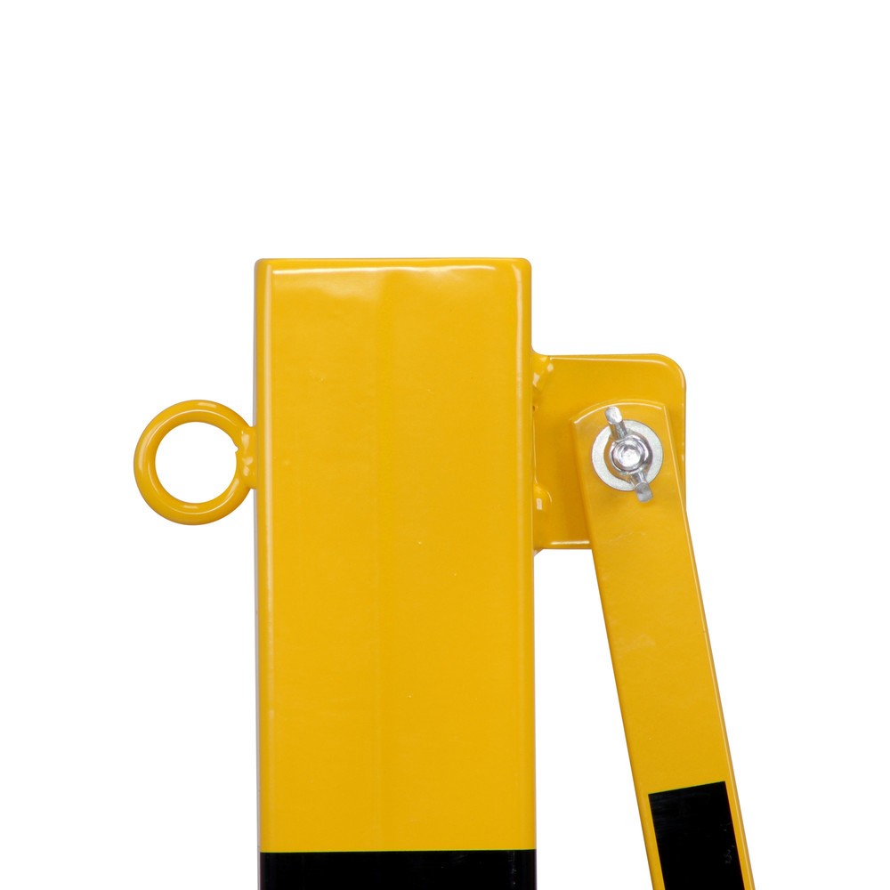 Numéro de l'image du produit 9: dancop Barrière extensible, 1 pied à roulette, 1 borne, largeur 3 600 mm, jaune/noir