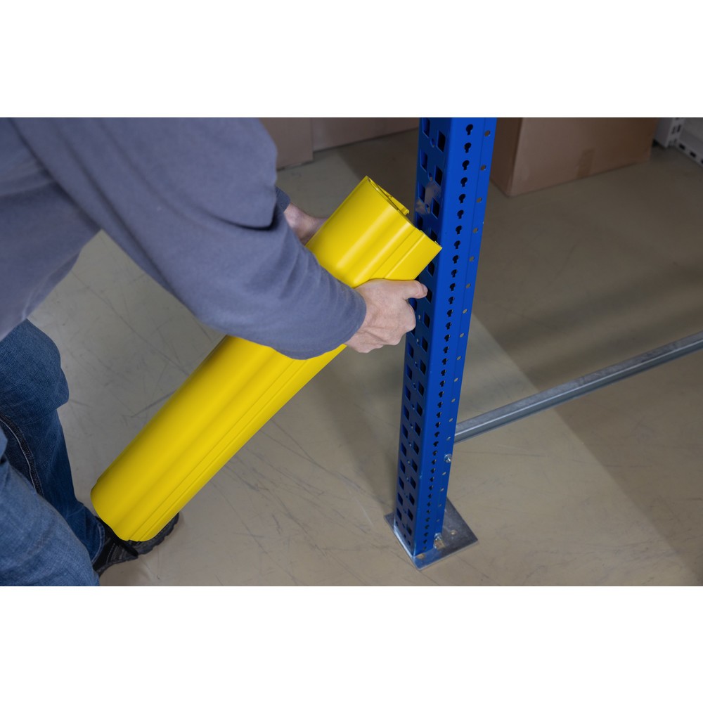 Numéro de l'image du produit 12: Dancop d-flexx Protection contre les chocs pour rayonnages Alfa, en plastique, dimensions intérieures Hxl 600 x 75-99 mm