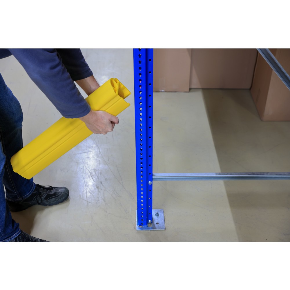 Numéro de l'image du produit 11: Dancop d-flexx Protection contre les chocs pour rayonnages Alfa, en plastique, dimensions intérieures Hxl 600 x 100 x 125 mm