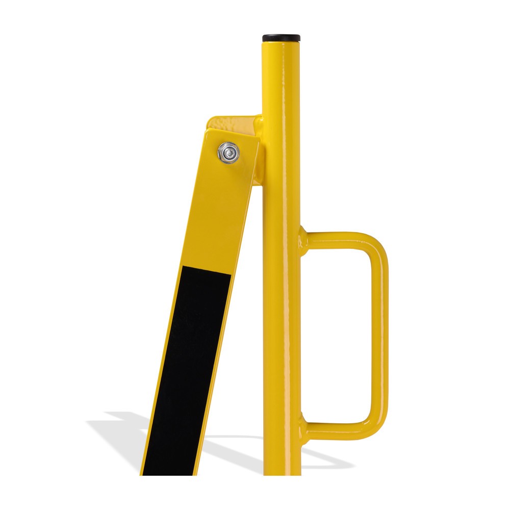 Numéro de l'image du produit 10: dancop Kit de barrière extensible, 2 pieds à roulette, 2 plaques de base, largeur 2 x 2 000 mm, jaune/noir