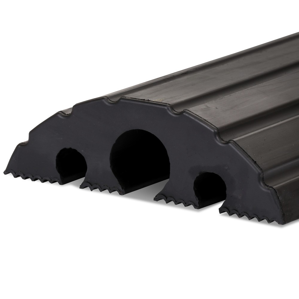Numéro de l'image du produit 9: dancop Passage pour flexibles et câbles, coude, largeur 1 200 mm, noir