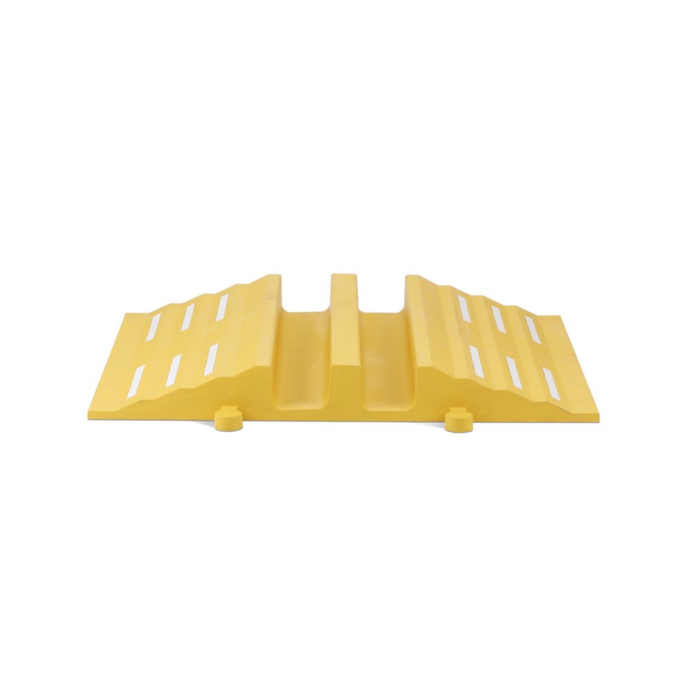 N° de l'image du produit 1 : dancop Passage pour flexibles et câbles, rampe, largeur 680 mm, jaune