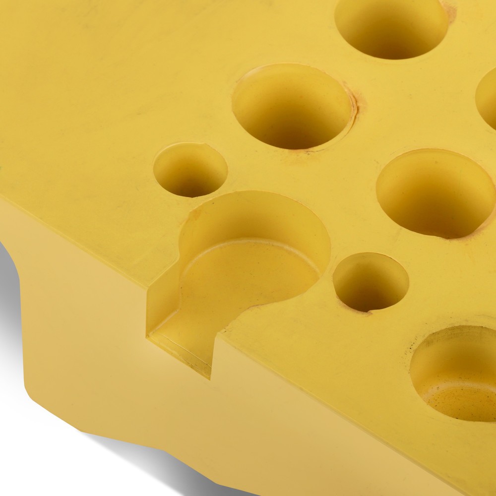 N° de l'image du produit 10 : dancop Passage pour flexibles et câbles, rampe, largeur 680 mm, jaune