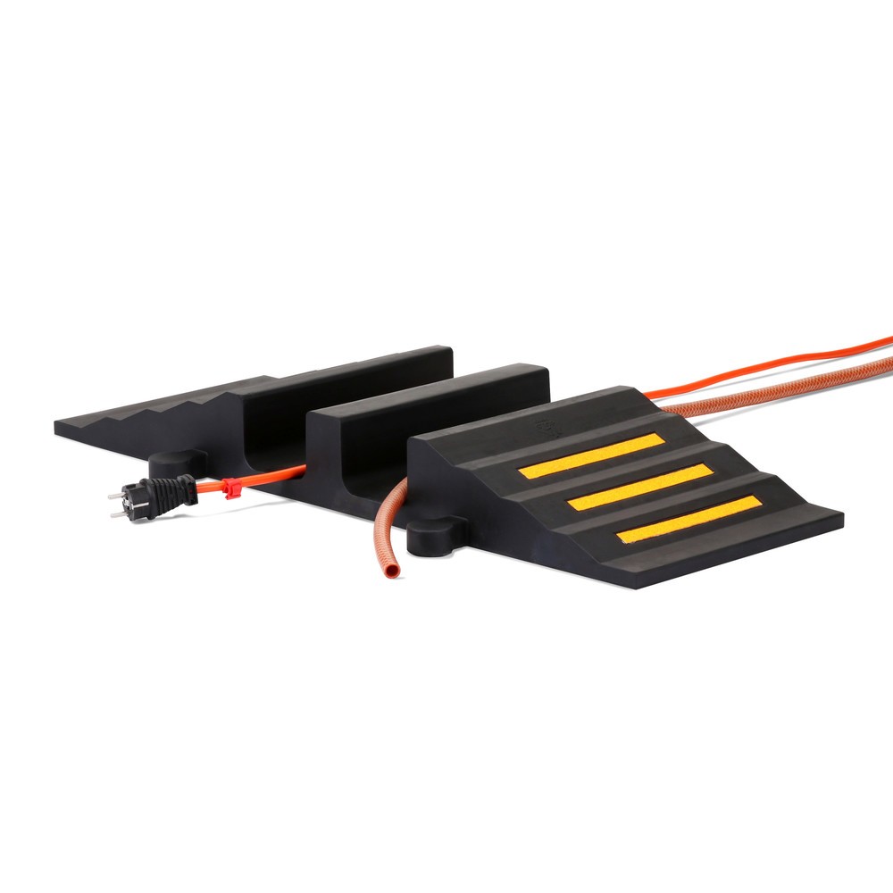 Numéro de l'image du produit 11: dancop Passage pour flexibles et câbles, rampe, largeur 300 mm, noir