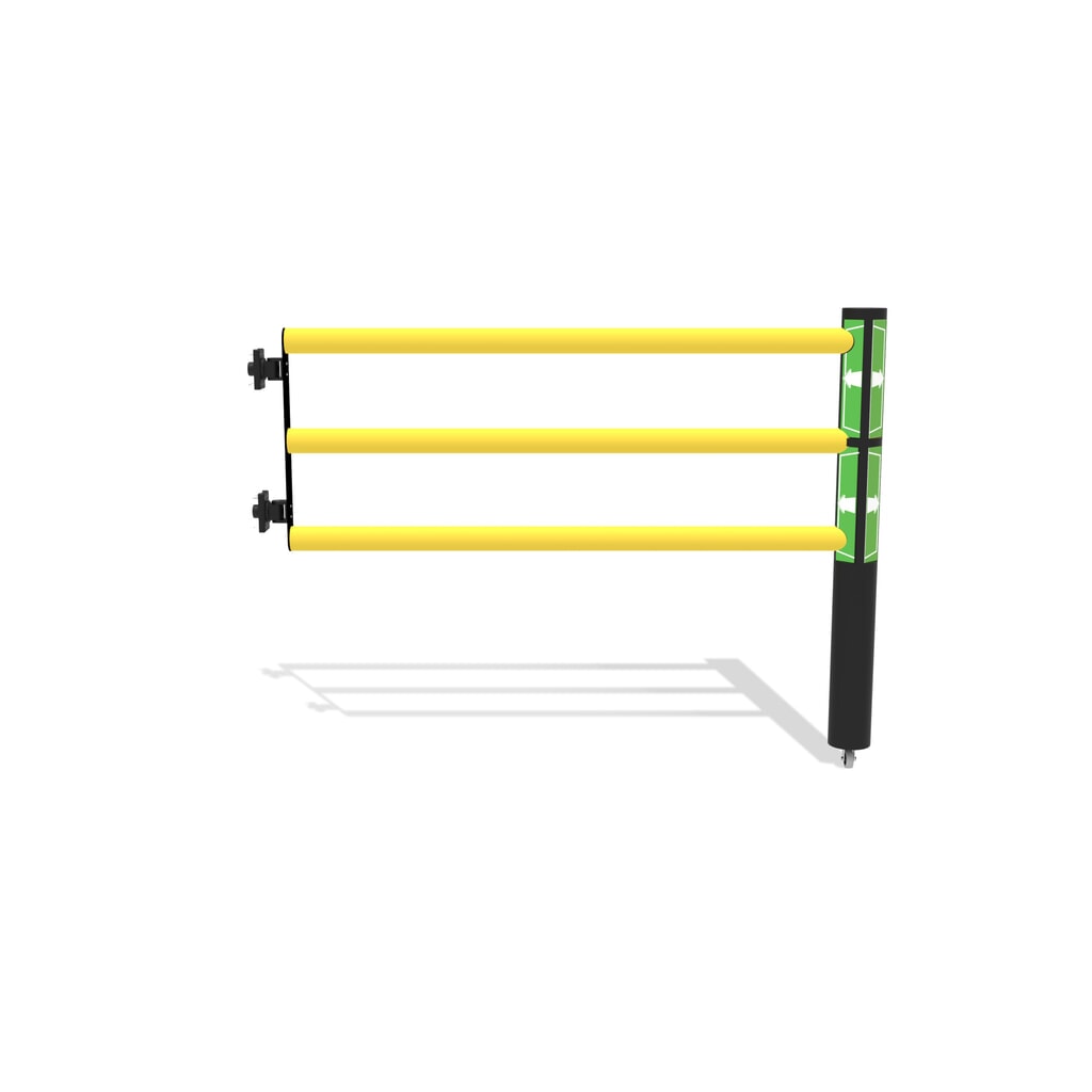 dancop Porte battante pour garde-corps de sécurité « Delta », H x l 1 200 x 1 500 mm, avec rouleau Illustration du produit: dancop Porte battante pour garde-corps de sécurité « Delta », H x l 1 200 x 1 500 mm, avec rouleau