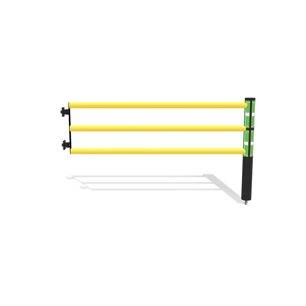 dancop Porte battante pour garde-corps de sécurité « Delta », H x l 1 200 x 2 000 mm, avec rouleau Illustration du produit: dancop Porte battante pour garde-corps de sécurité « Delta », H x l 1 200 x 2 000 mm, avec rouleau