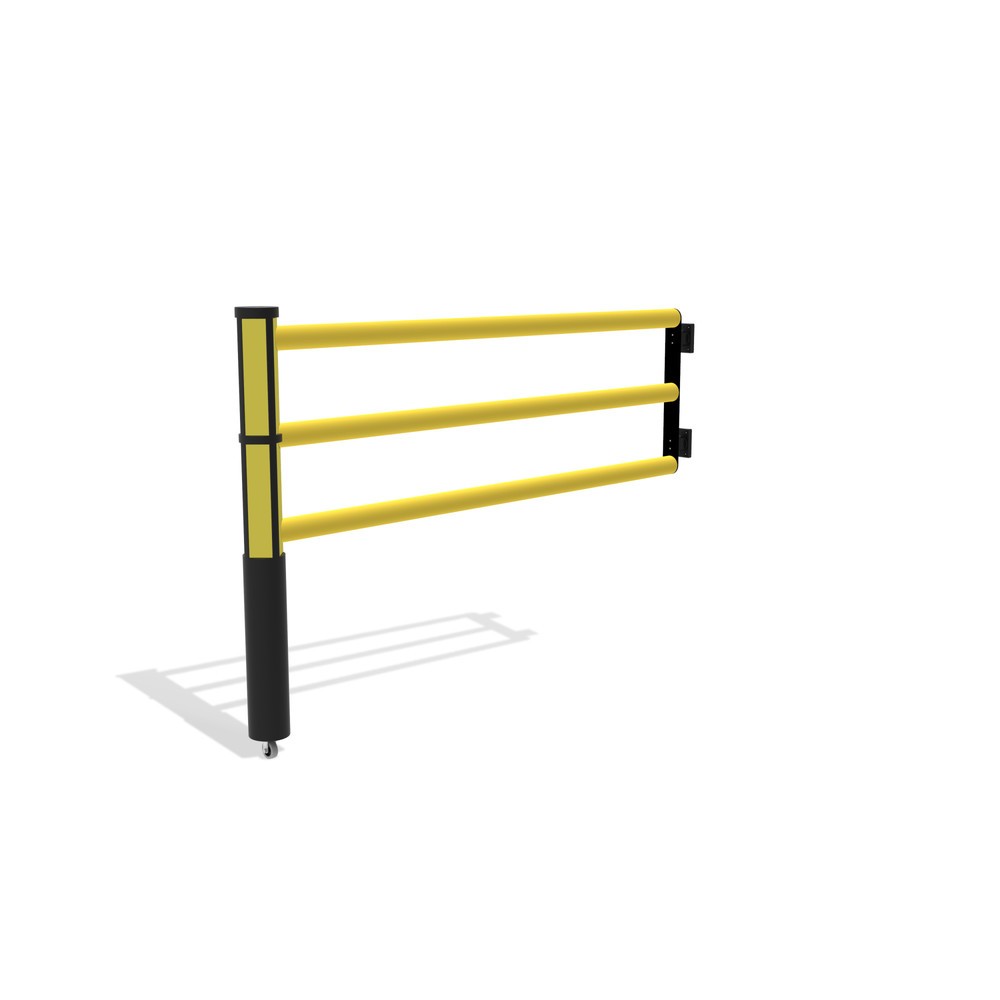 Numéro de l'image du produit 4: dancop Porte battante pour garde-corps de sécurité « Delta », H x l 1 200 x 1 750 mm, avec rouleau