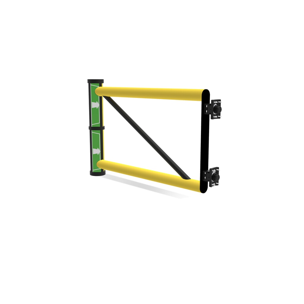 N° de l'image du produit 6 : dancop Porte battante pour garde-corps de sécurité « Delta », H x l 1 200 x 1 000 mm