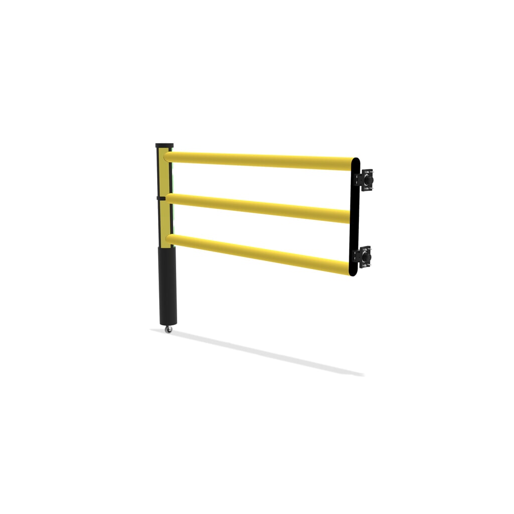 dancop Porte battante pour garde-corps de sécurité « Delta », H x l 1 200 x 1 500 mm, avec rouleau N° de l'image du produit 6 : dancop Porte battante pour garde-corps de sécurité « Delta », H x l 1 200 x 1 500 mm, avec rouleau