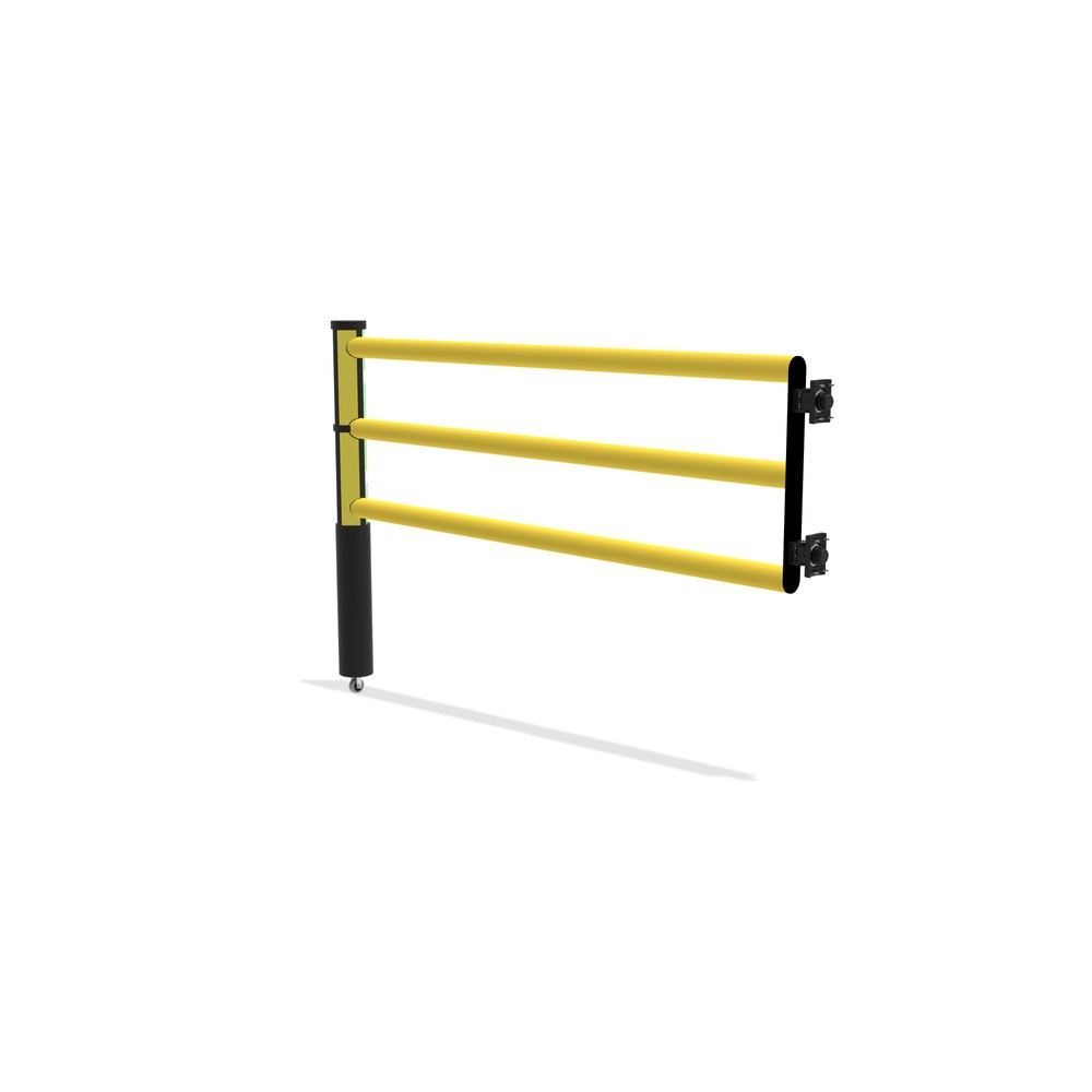 Numéro de l'image du produit 6: dancop Porte battante pour garde-corps de sécurité « Delta », H x l 1 200 x 1 750 mm, avec rouleau