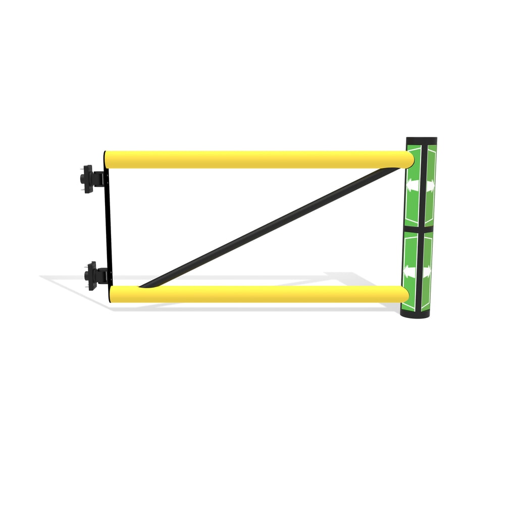N° de l'image du produit 7 : dancop Porte battante pour garde-corps de sécurité « Delta », H x l 1 200 x 1 200 mm