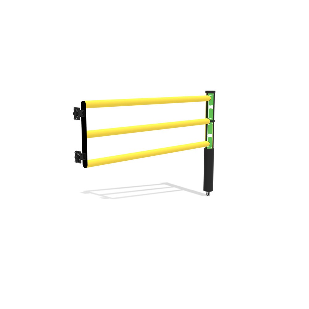 Numéro de l'image du produit 8: dancop Porte battante pour garde-corps de sécurité « Delta », H x l 1 200 x 1 750 mm, avec rouleau
