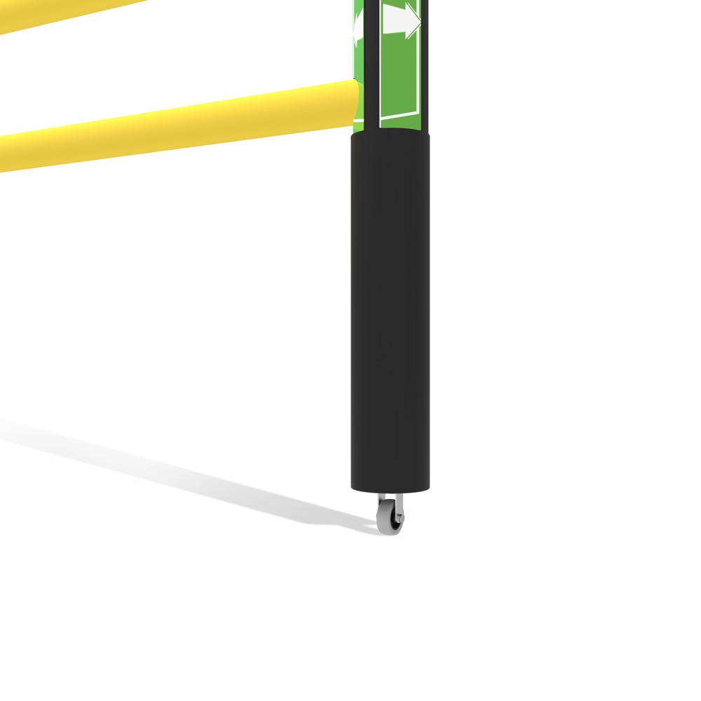 Numéro de l'image du produit 10: dancop Porte battante pour garde-corps de sécurité « Delta », H x l 1 200 x 1 750 mm, avec rouleau