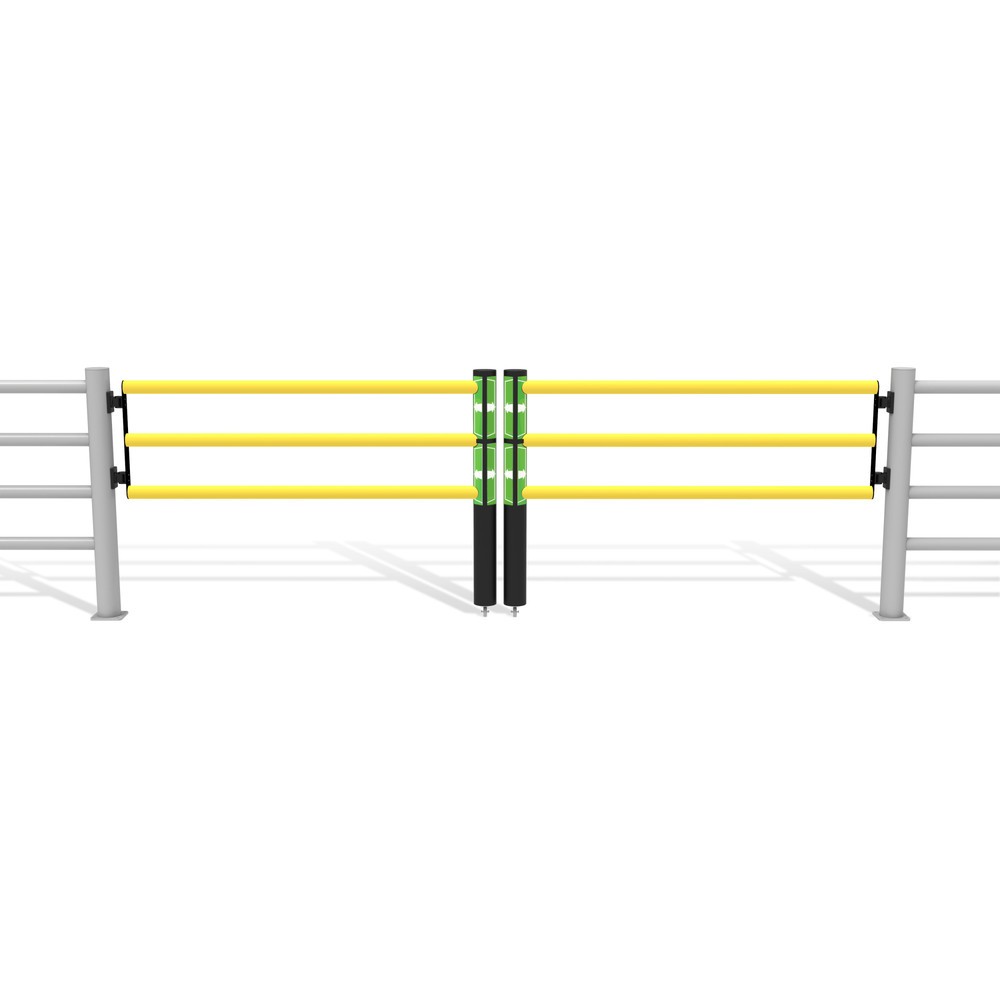 Numéro de l'image du produit 11: dancop Porte battante pour garde-corps de sécurité « Delta », H x l 1 200 x 1 750 mm, avec rouleau