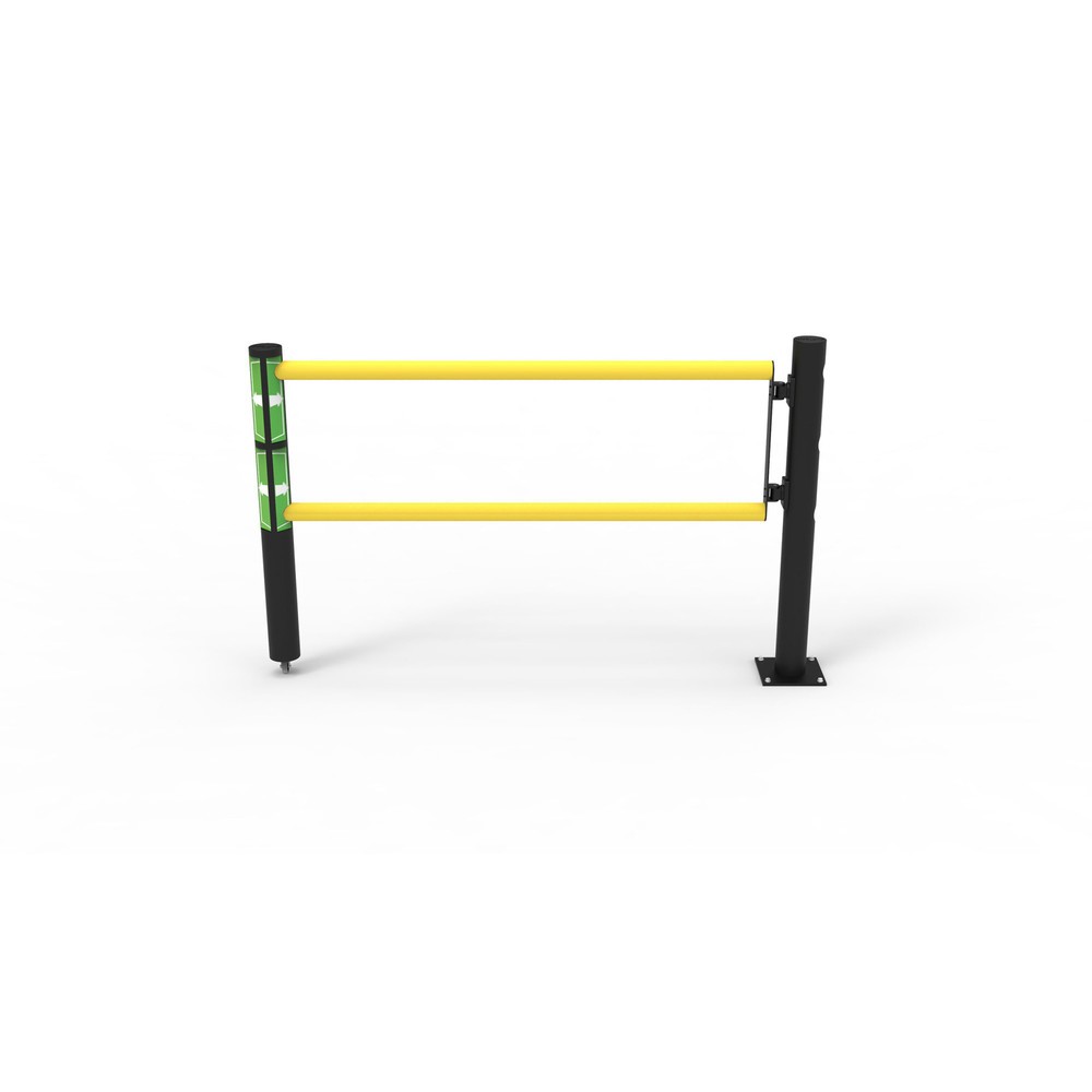 Numéro de l'image du produit 12: dancop Porte battante pour garde-corps de sécurité « Delta », H x l 1 200 x 1 750 mm, avec rouleau