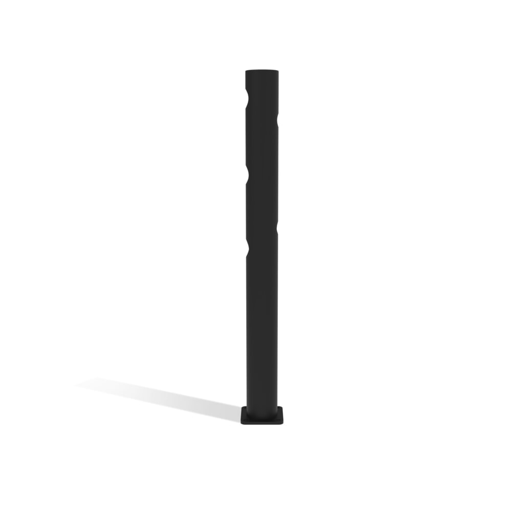 N° de l'image du produit 7 : dancop Poteau central de porte battante pour garde-corps de sécurité « Delta », Ø 110 mm, hauteur 1 200 mm