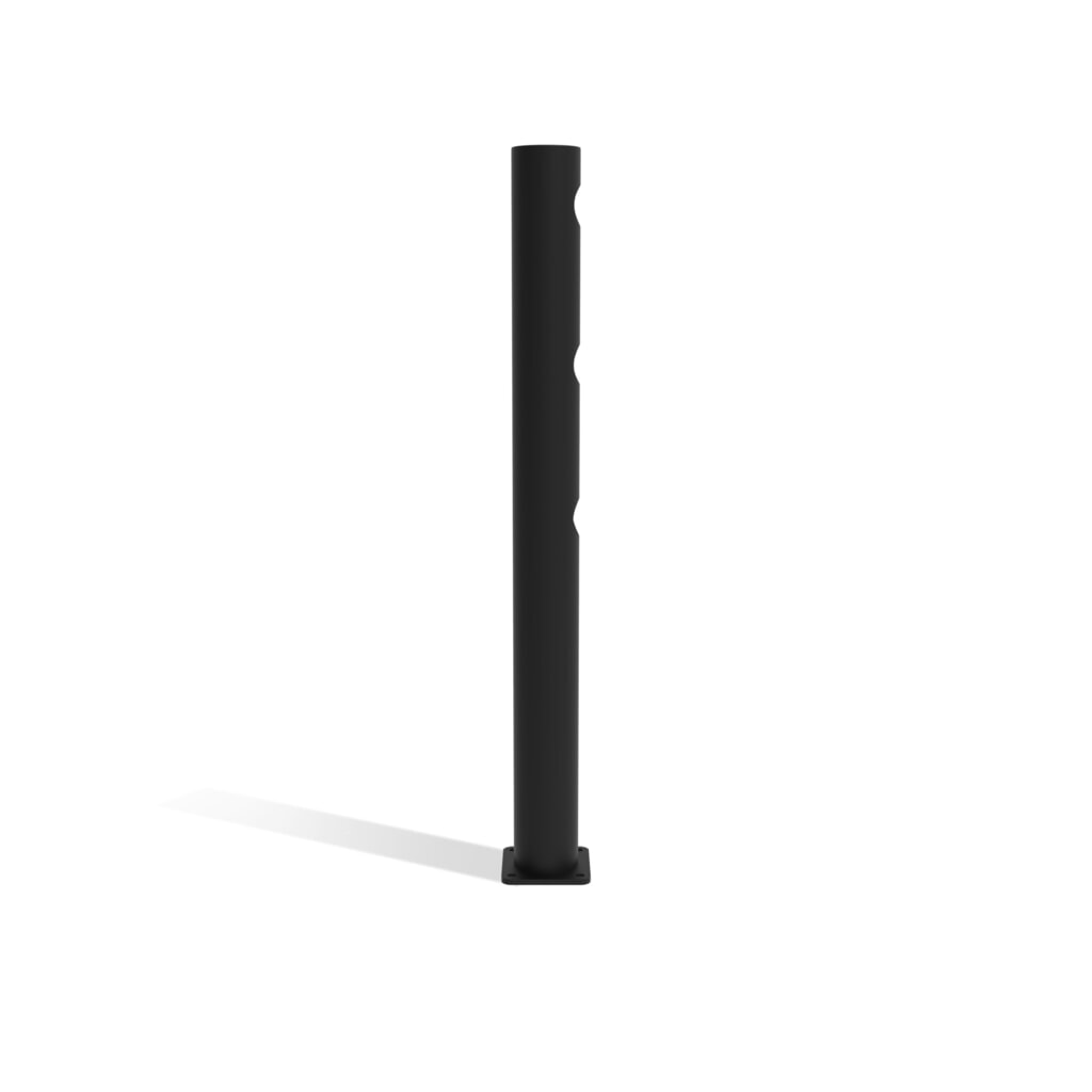N° de l'image du produit 5 : dancop Poteau d’extrémité pour porte battante de garde-corps de sécurité « Delta », Ø 110 mm, hauteur 1 200 mm, 90°, droite