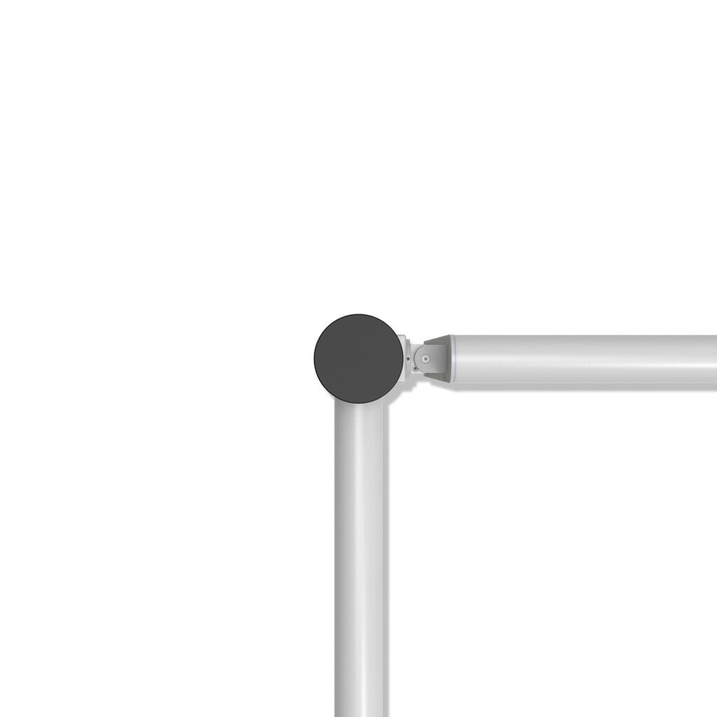dancop Poteau d’extrémité pour porte battante de garde-corps de sécurité « Delta », Ø 110 mm, hauteur 1 200 mm, 90°, droite N° de l'image du produit 10 : dancop Poteau d’extrémité pour porte battante de garde-corps de sécurité « Delta », Ø 110 mm, hauteur 1 200 mm, 90°, droite