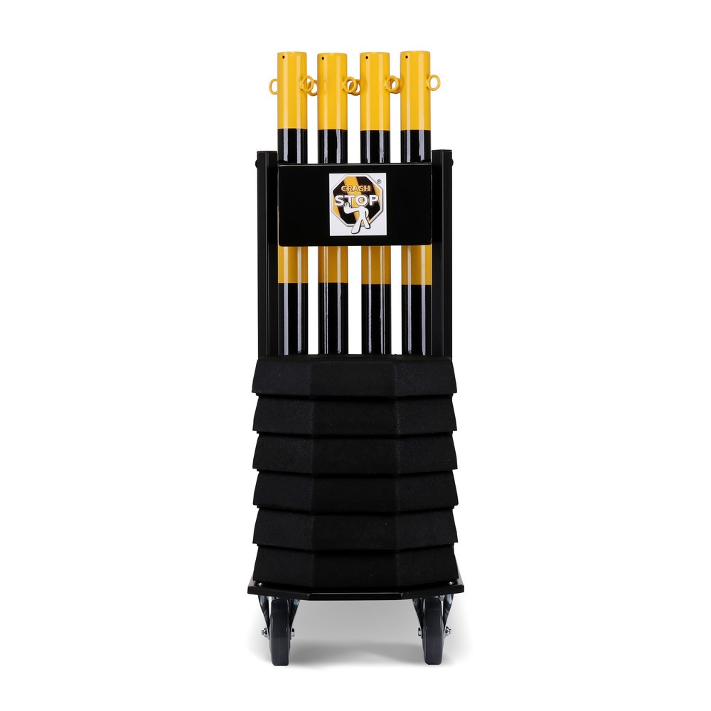 Numéro de l'image du produit 3: dancop Support de stockage et de transport KPS-TG avec poteaux à chaîne, jaune/noir