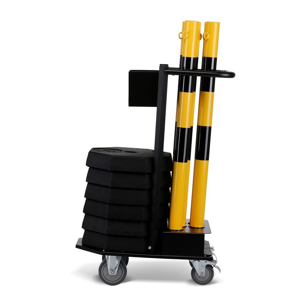 Numéro de l'image du produit 5: dancop Support de stockage et de transport KPS-TG avec poteaux à chaîne, jaune/noir
