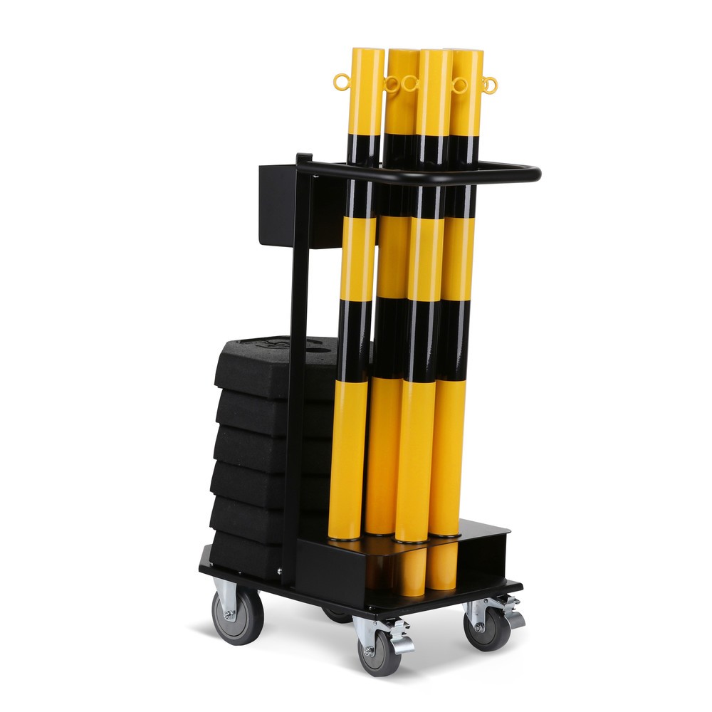 Numéro de l'image du produit 6: dancop Support de stockage et de transport KPS-TG avec poteaux à chaîne, jaune/noir