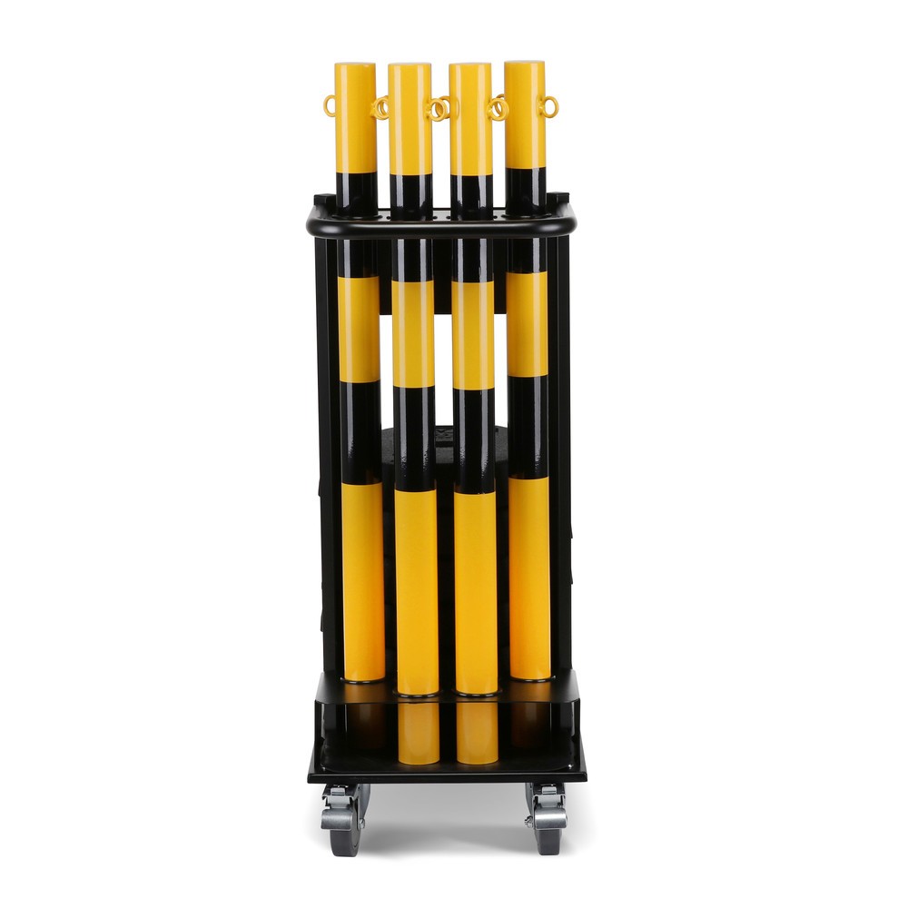 Numéro de l'image du produit 7: dancop Support de stockage et de transport KPS-TG avec poteaux à chaîne, jaune/noir