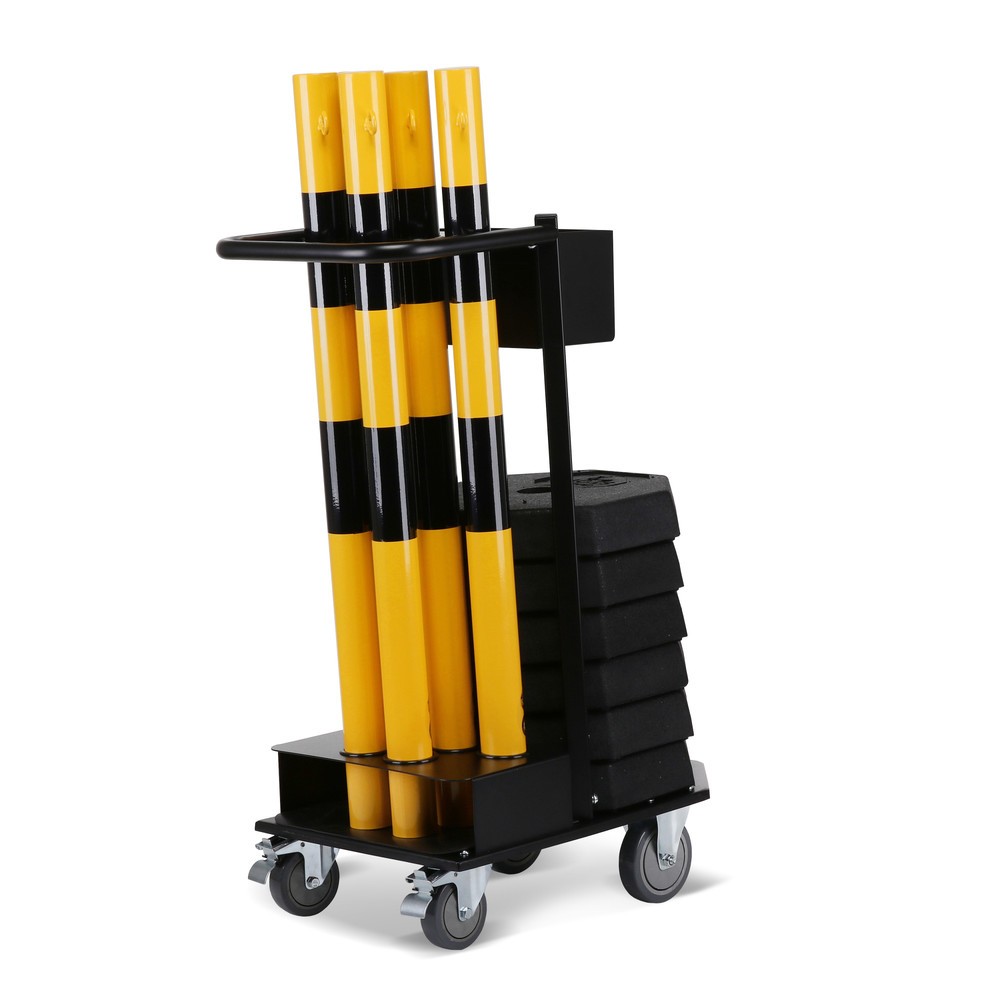 Numéro de l'image du produit 8: dancop Support de stockage et de transport KPS-TG avec poteaux à chaîne, jaune/noir