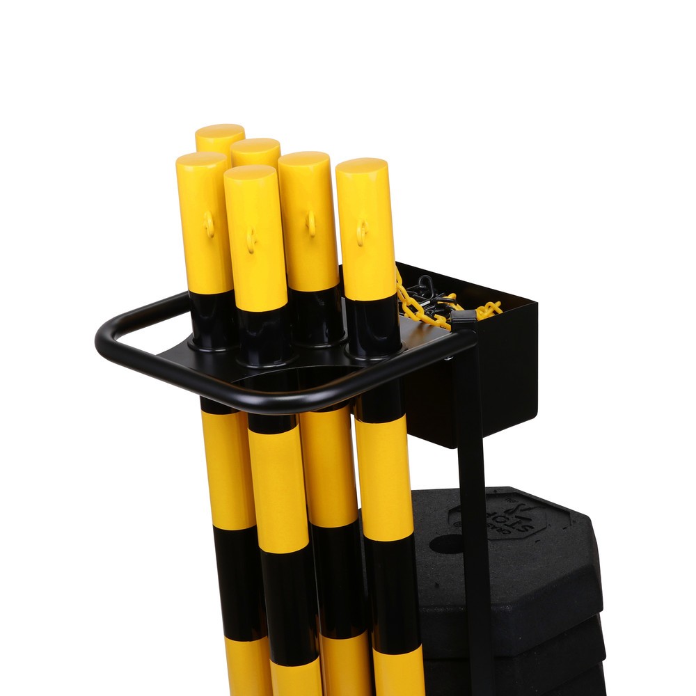 Numéro de l'image du produit 9: dancop Support de stockage et de transport KPS-TG avec poteaux à chaîne, jaune/noir