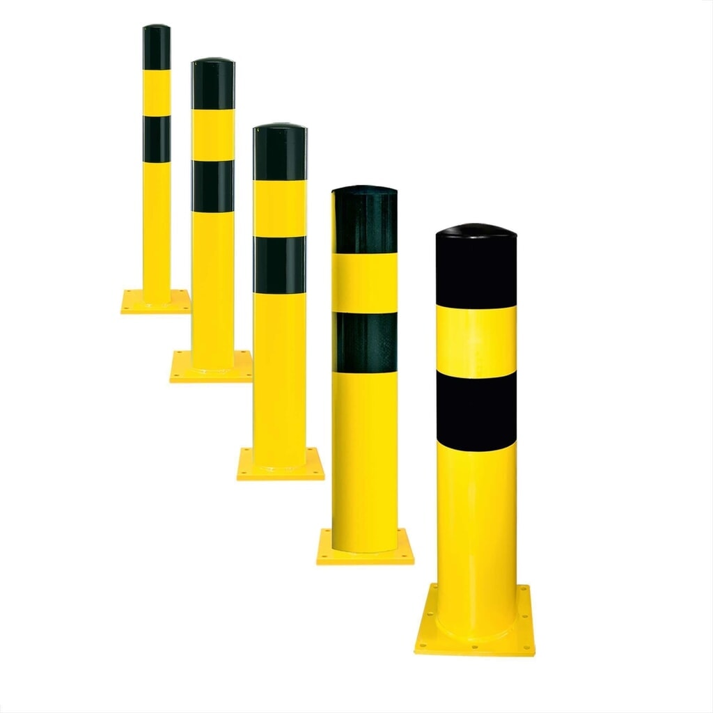 N° de l'image du produit 4 : MORAVIA Borne de protection, à cheviller, pour l’extérieur, hauteur 1 200 mm, Ø 90 mm