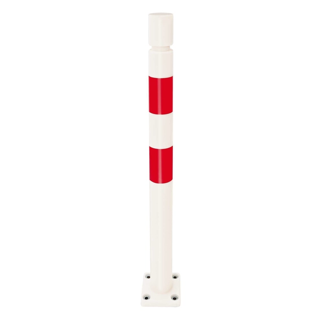 Déflecteur FLEX MORAVIA, en TPU, à cheviller, H x Ø 1 000 x 80 mm, rouge/blanc Illustration du produit: Déflecteur FLEX MORAVIA, en TPU, à cheviller, H x Ø 1 000 x 80 mm, rouge/blanc