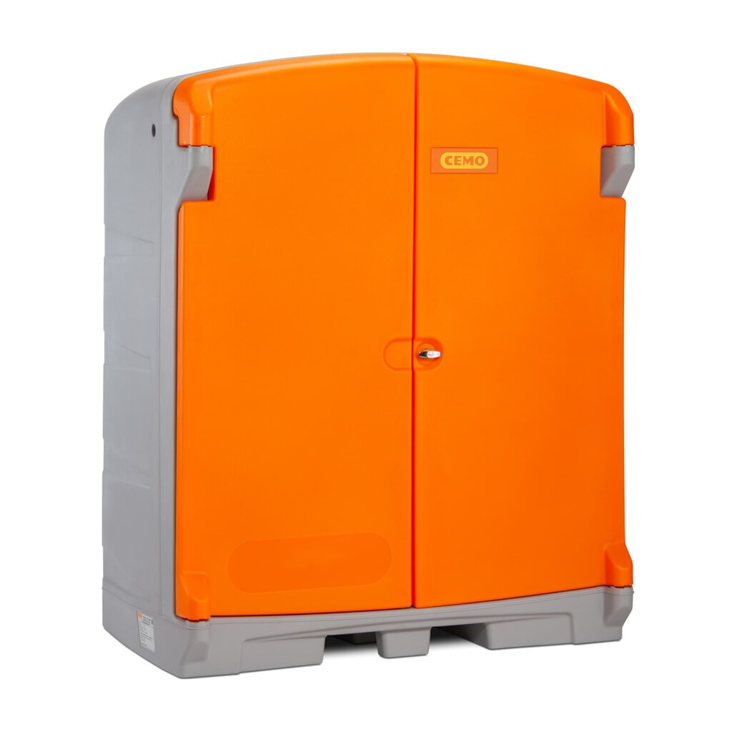 Dépôt à matières dangereuses en PE CEMO 220/2, 2x 200 l, contenance 220 l Illustration du produit: Dépôt à matières dangereuses en PE CEMO 220/2, 2x 200 l, contenance 220 l