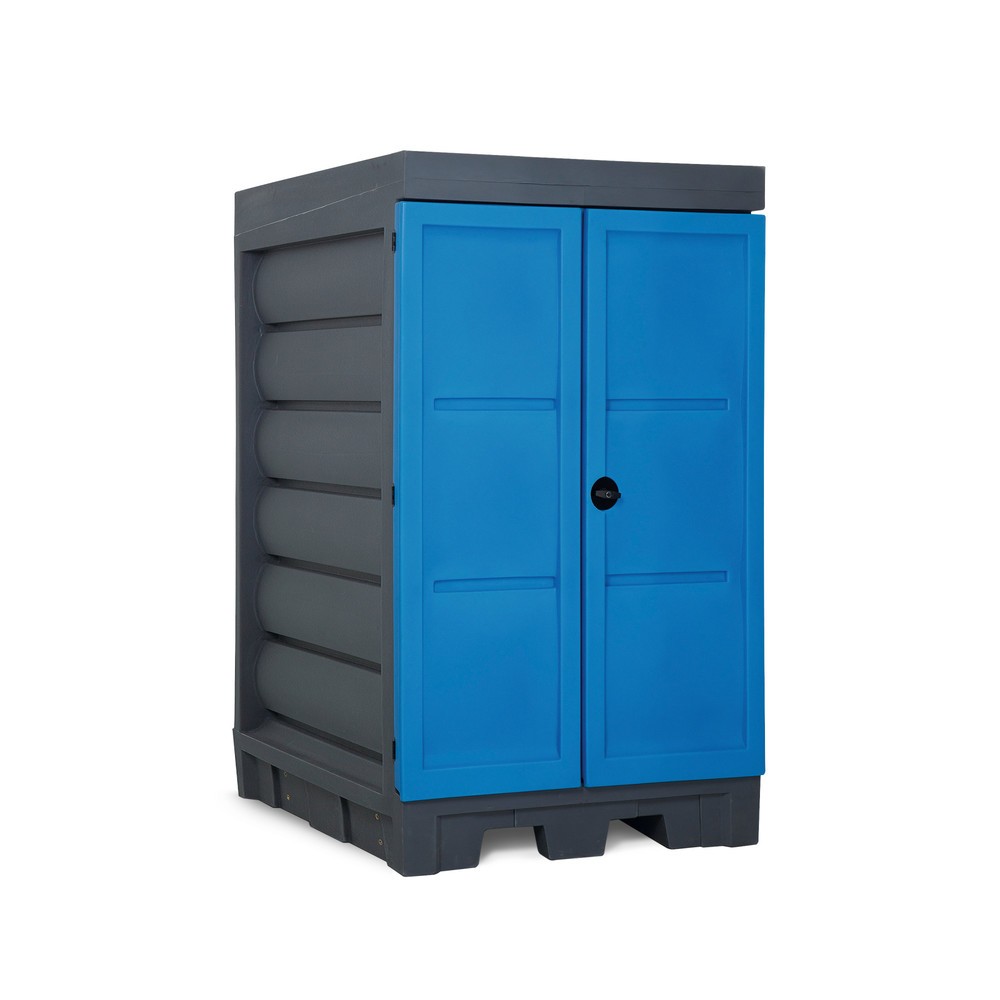 Numéro de l'image du produit 1: Dépôt pour matières dangereuses en PE, HxlxP 1 980 x 1 140 x 1 480 mm, 2x 200 l
